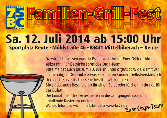 Flyer Familiengrillfest