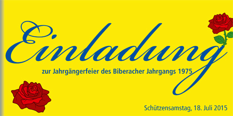 Einladung 40er Feier